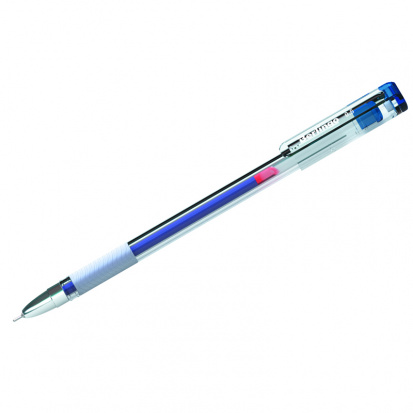 Ручка гелевая "Standard" синяя, 0,5мм, грип, игольчатый стержень sela25