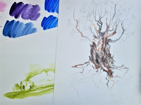 Папка для акварели "Рыбачка" 200г/м2 А4 20л Папка для акварели "Рыбачка" 200г/м2 А4 20л