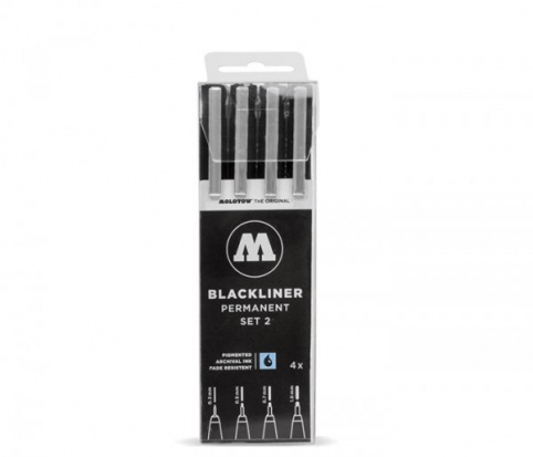 Набор маркеров Molotow "Blackliner" Set 2