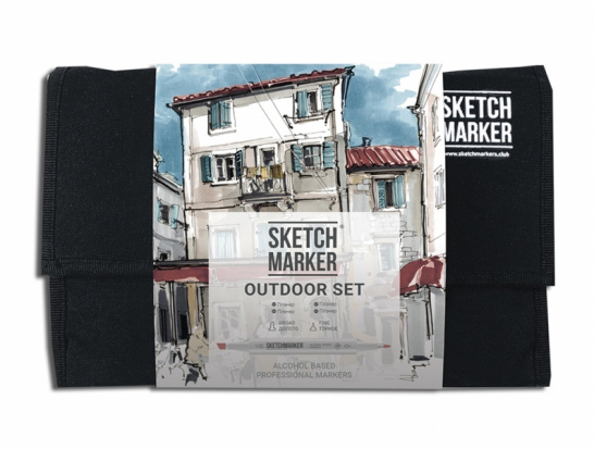 Набор маркеров Sketchmarker Outdoor Set 24шт Плэнер + сумка органайзер