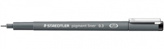 Ручка капиллярная "308" чёрная 0.4мм