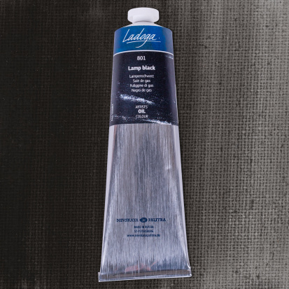 Сажа газовая масло Ладога 120мл Сажа газовая масло Ладога 120мл