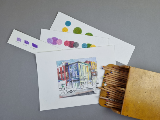 Карандаш профессиональный художественный "Rembrandt Polycolor" Dark Carmine Карандаш профессиональный художественный "Rembrandt Polycolor" Dark Carmine