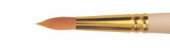 Кисть синтетика круглая, короткая ручка "1310" №8 для масла, акрила, гуаши, темперы
