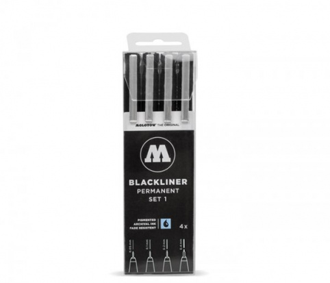 Набор маркеров Molotow "Blackliner" Set 1