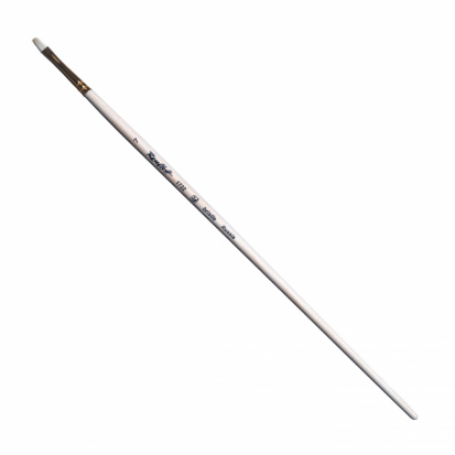 Кисть щетина плоская, длинная ручка "1722" №7, для масла, акрила, гуаши, темперы Кисть щетина плоская, длинная ручка "1722" №7, для масла, акрила, гуаши, темперы