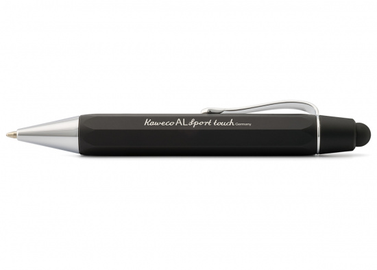 Шариковая ручка "AL Sport Touch"+ стилус, черная, 1,0 мм
