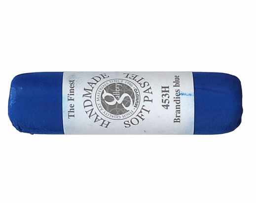 Пастель сухая мягкая круглая ручной работы №453, брандейский синий