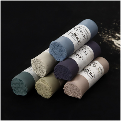 Пастель художественная, 12 серых цветов, картон. упак. Пастель художественная, 12 серых цветов, картон. упак.