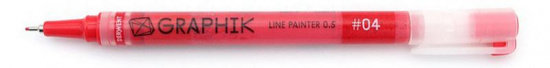 Ручка капиллярная Graphik Line Painter №04 ярко-красный