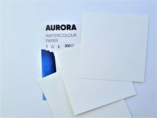 Лист для акварели Aurora Rough 54x78см 300 г/м² 100% целлюлоза sela25