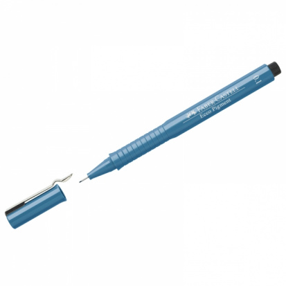 Ручка капиллярная "Ecco Pigment" синяя, 0,1мм