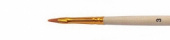 Кисть синтетика плоская, длинная ручка "1322" №3 для масла, акрила, гуаши, темперы
