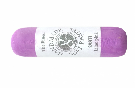Пастель сухая мягкая круглая ручной работы №298, лилово-розовый