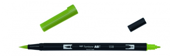 Маркер-кисть "Abt Dual Brush Pen" 158 темно-оливковый