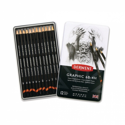 Набор графитовых карандашей "Graphic" Medium, 12 шт.