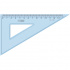 Треугольник 30°, 13см, прозрачный голубой sela25