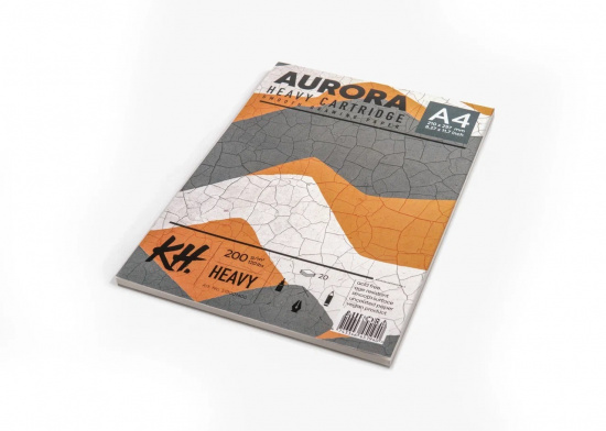 Альбом-склейка плотной бумаги для рисования Aurora А4 20 л 200 г/м², устойчива к истиранию