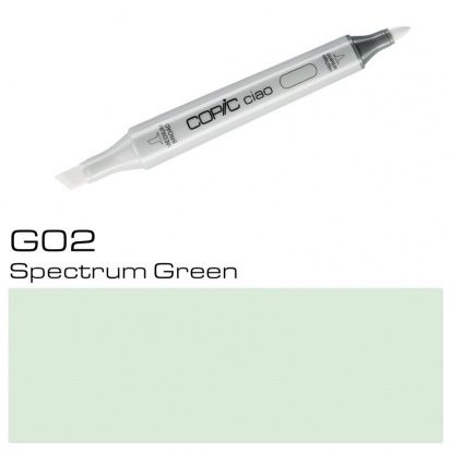 Маркер спиртовой, двусторонний "Copic Ciao", цвет №G02 зеленый спектр