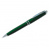 Ручка шариковая "Silk Classic" синяя, 0,7мм, корпус зеленый/хром, поворот., пласт. футляр