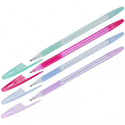 Ручка шариковая "R-301 Spring" синяя, 0,7мм, грип