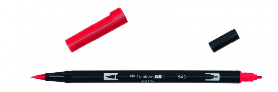 Маркер-кисть "Abt Dual Brush Pen" 845 кармин