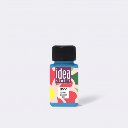 Акриловая краска по ткани "Idea Stoffa" синий перламутровый 60 ml