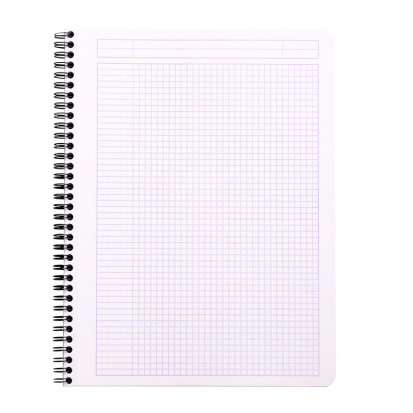 Бизнес-тетрадь 80л., A4+, клетка на гребне Rhodia "Classic. White", 80г/м2