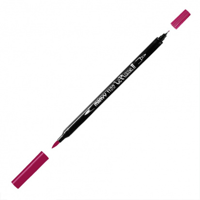 Маркер-кисть двусторонняя "Le Plume II", кисть и ручка 0,5мм, слиовый