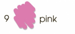 Маркер-кисть "Artists Brush", акварельные чернила на водной основе Pink №9