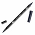 Маркер-кисть "Abt Dual Brush Pen" N15 черный