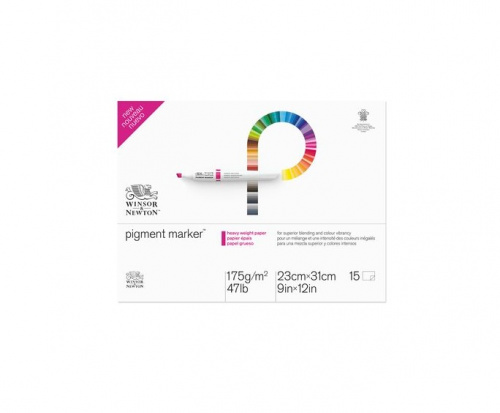 Склейка для пигментных маркеров, размер 23x31 см, 175 гр, 15 листов