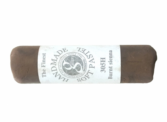 Пастель сухая мягкая круглая ручной работы №305, жженая сиена