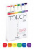 Набор Touch Twin Brush, 6 цв., основные цвета sela