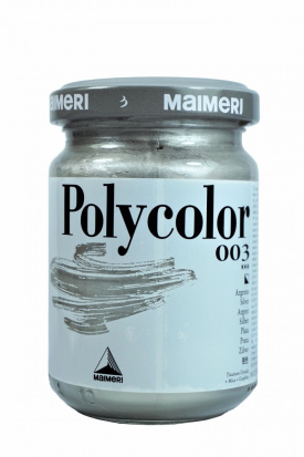 Акриловая краска "Polycolor" серебро 140мл