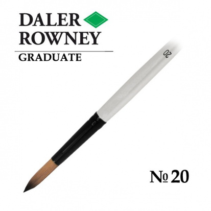 Кисть синтетика "Graduate" круглая длинная ручка № 20