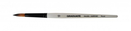 Кисть синтетика "Graduate" круглая короткая ручка № 10 