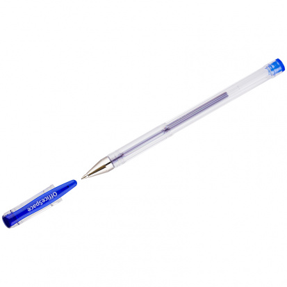 Ручка гелевая синяя, 1,0мм