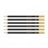Набор чернографитных карандашей "Academia", 6 шт, HB-8B