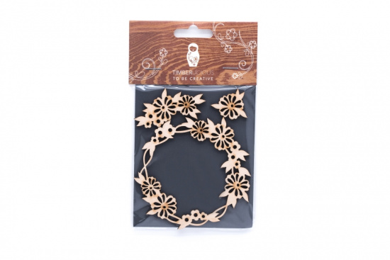 Набор заготовок для декорирования Flowers2 фанера 10х14см Набор заготовок для декорирования Flowers2 фанера 10х14см