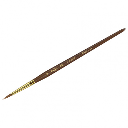 Кисть художественная "Классика", колонок, круглая, №16 Кисть художественная "Классика", колонок, круглая, №16