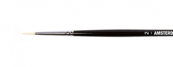Кисть для акрила "Amsterdam 351" жесткая синтетика круглая, ручка длинная №2