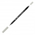 Маркер-кисть двусторонняя "Le Plume II", кисть и ручка 0,5мм, серый пепел