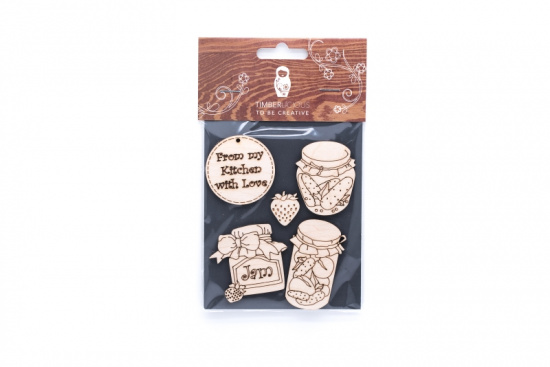 Набор заготовок для декорирования Cooking1 фанера 10х14см Набор заготовок для декорирования Cooking1 фанера 10х14см