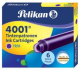 Картридж "Pelikan INK 4001", фиолетовые чернила для ручек перьевых, 6шт