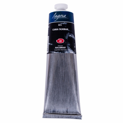 Сажа газовая масло Ладога 120мл Сажа газовая масло Ладога 120мл