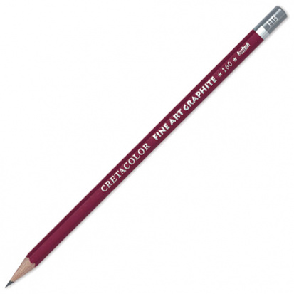Профессиональный чернографитовый карандаш "Cleos", твердость 3H