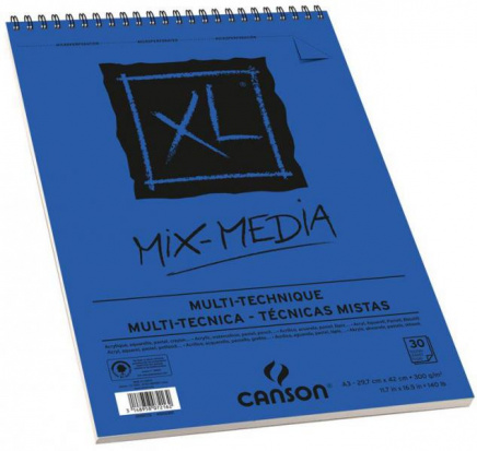 Альбом XL Mix-Media 300гр/м, Среднее зерно, 29.7х42см, 30л