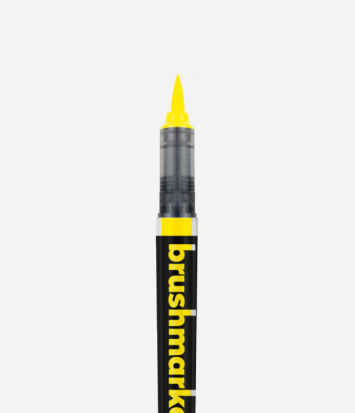 Маркер-кисть "Brushmarker Pro", неоновый желтый, №6102