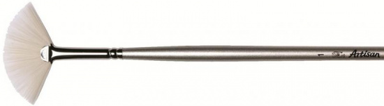 Кисть синтетика веерная корткая ручка "Artisan" №1 для водорастворимого масла